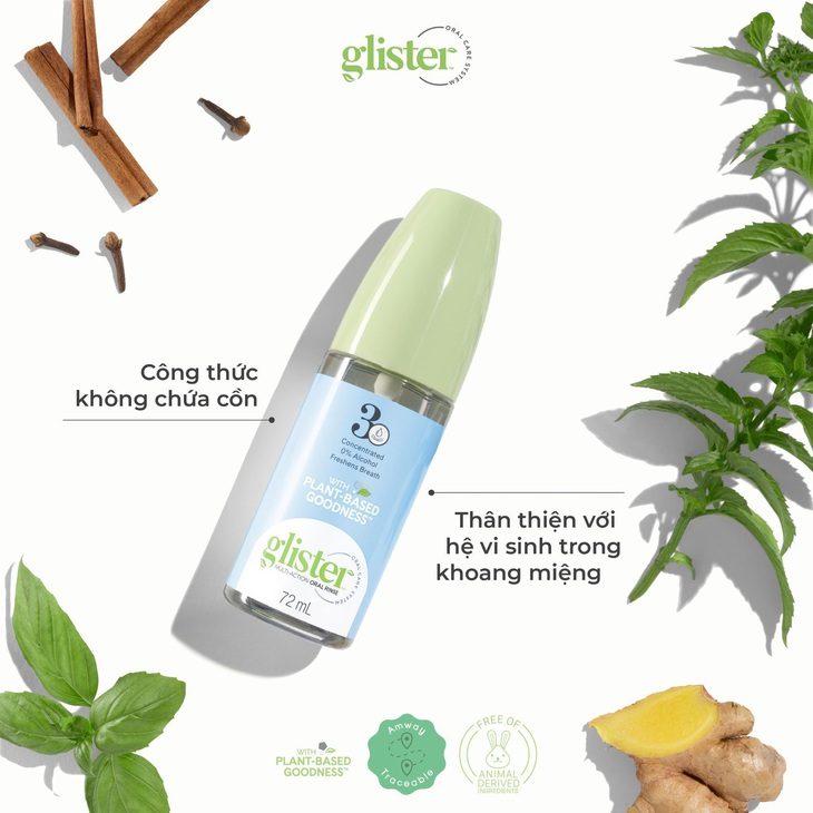 Chăm sóc răng miệng sao cho toàn diện? - Ảnh 3. Nước súc miệng đa tác động Glister phù hợp cho cả người lớn và trẻ trên 6 tuổi